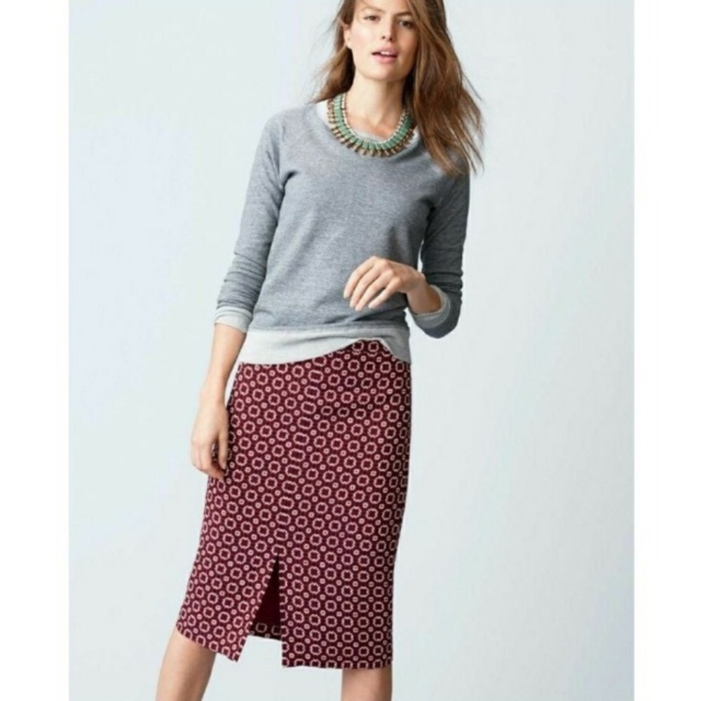 J crew soft pencil skirt in Rosewood